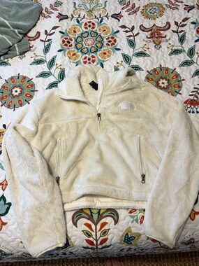 The North Face Ivory Sherpa Half-Zip Pullover